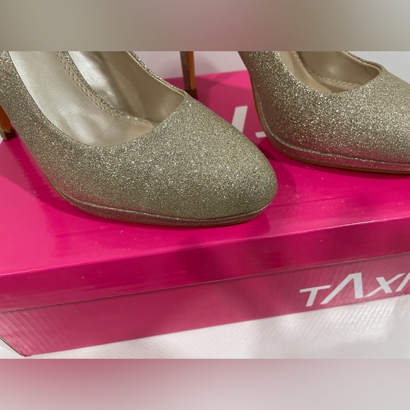 Champagne glitter high heels - Picture 2 of 4